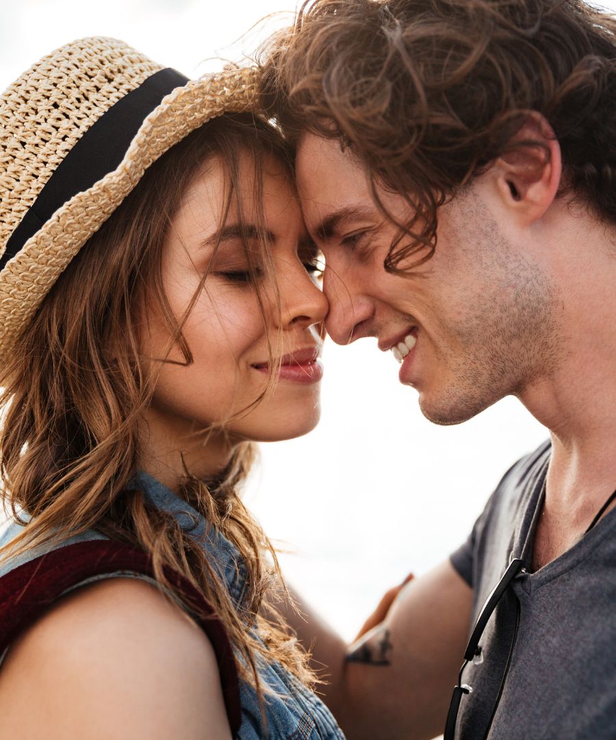 a couple man and woman who have had couples therapy and reconnecting